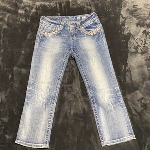 Miss Me Cuffed Capri Jeans